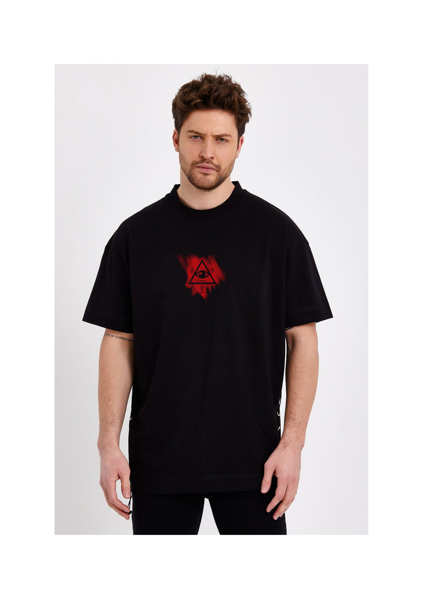 Black Skull T-Shirt for Men – Hell Yeah Grunge Graphic Tee