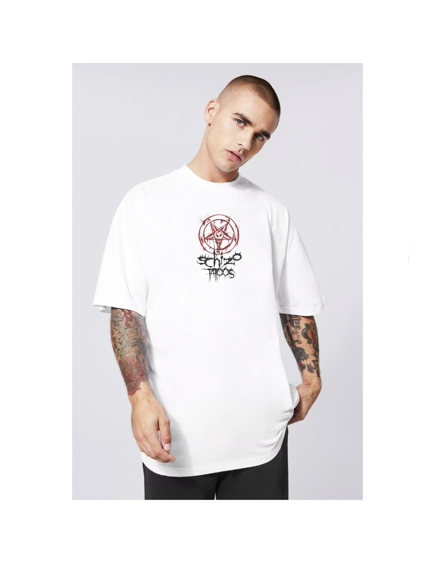 Skater Reaper Graphic T-Shirt – See You in Hell Gothic Streetwear, Punk, Emo, Grunge, Skeleton, Skull, Oversized Tee for Men & Women
